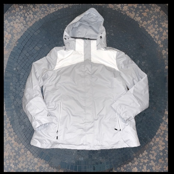 Gerry Ski Jacket W/Detach Hoodie Full Zip Pockets Out & In Powder Skirt 👍Hole XL - Picture 10 of 16